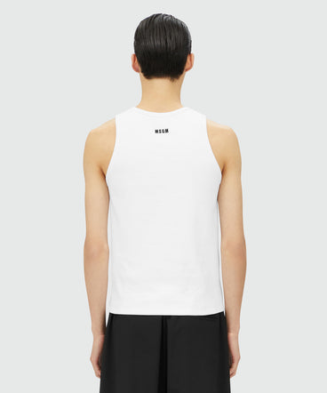 Ribbed jersey "TheMwave" tank top