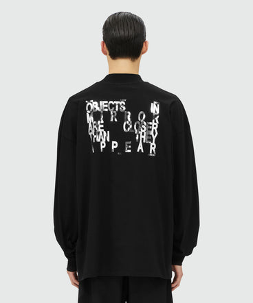 Jersey sweatshirt with mirror print