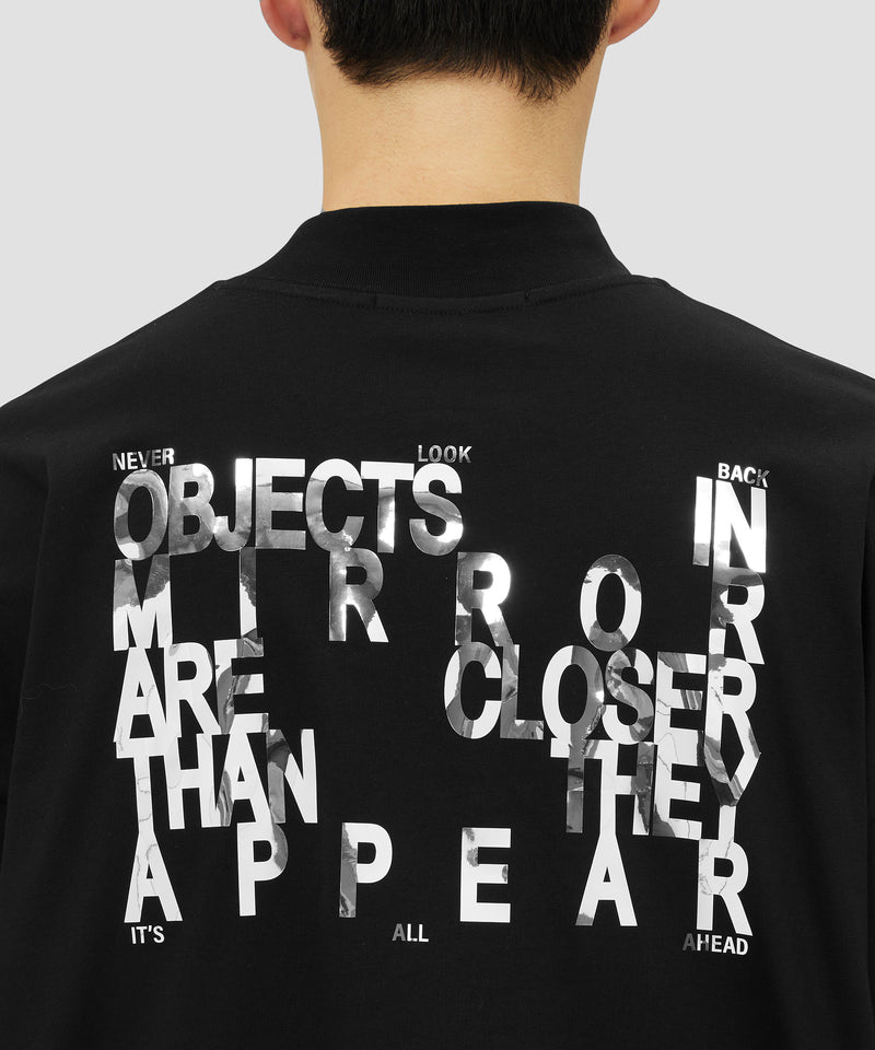 Jersey sweatshirt with mirror print BLACK Men 