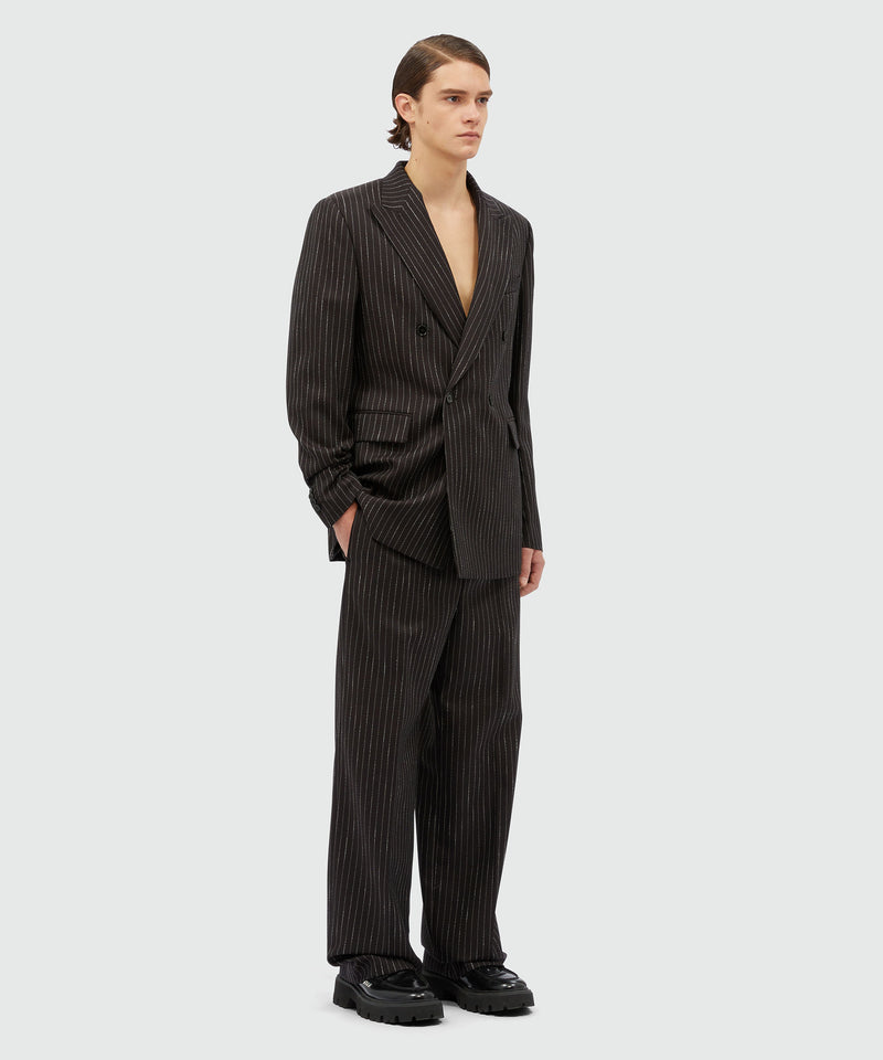 Pinstripe wool trousers - MSGM Official Pinstripe wool trousers - MSGM Official