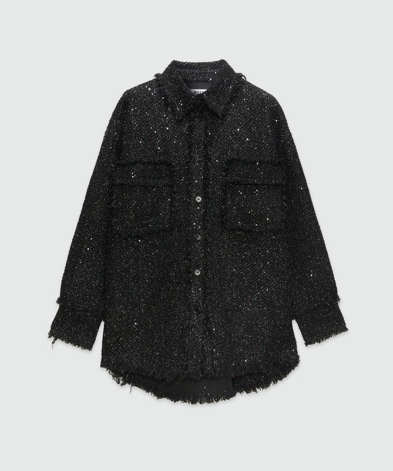 Lurex tweed shirt MSGM Official