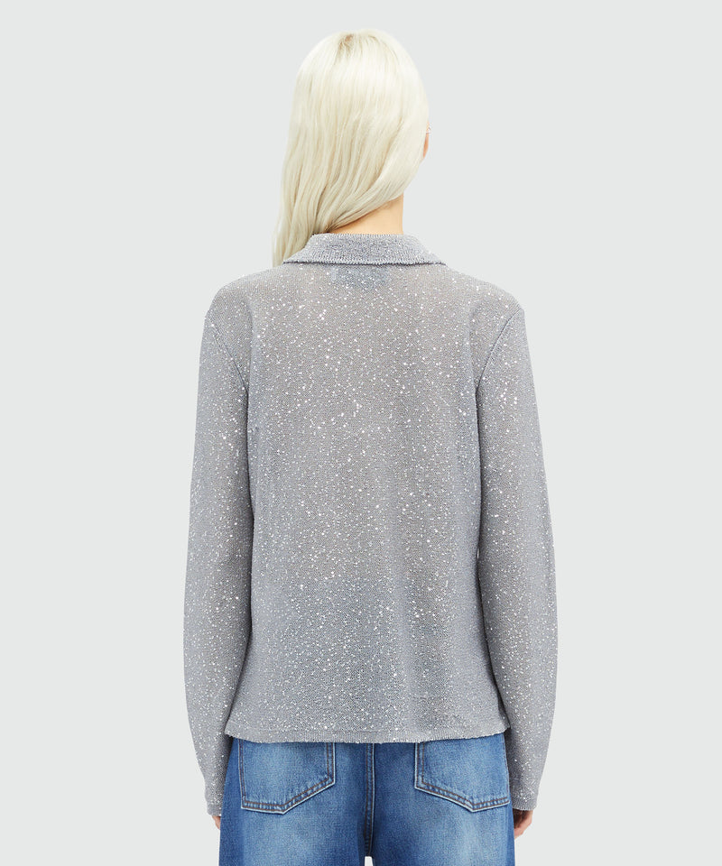 Glitter polo shirt - MSGM Official