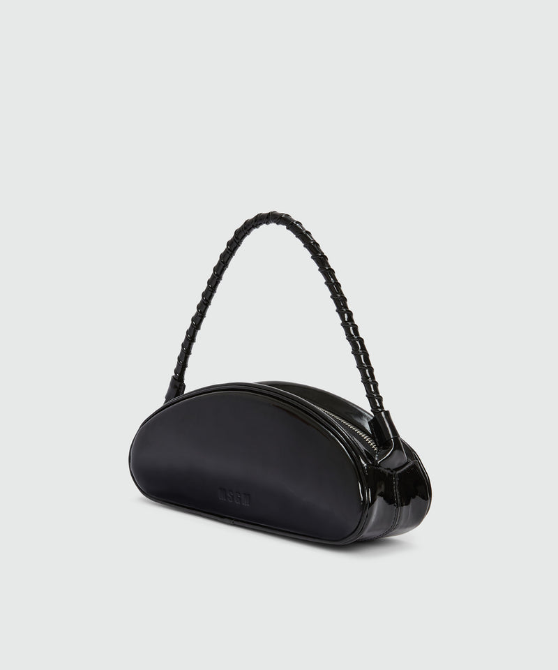 Black patent leather MSGM handbag NERO Donna 