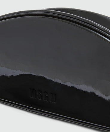 Black patent leather MSGM handbag
