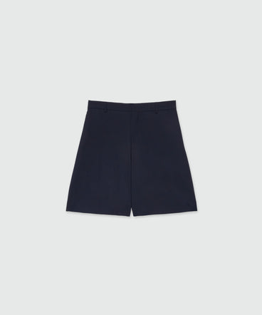Bermuda in frescolana blu