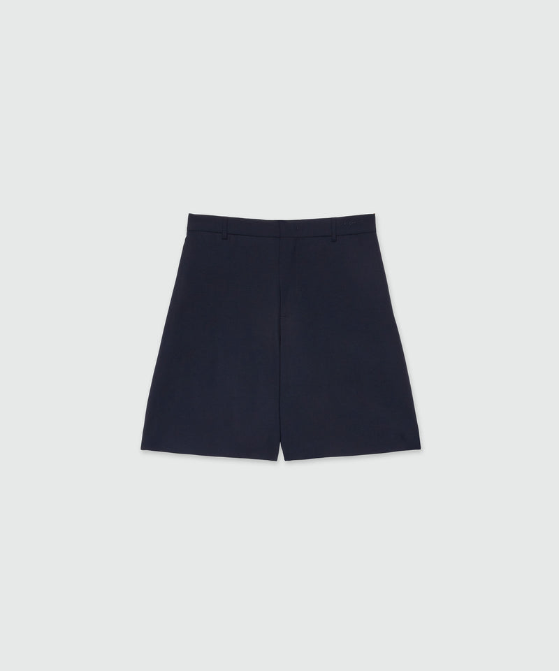 Bermuda in frescolana blu 88 Uomo 