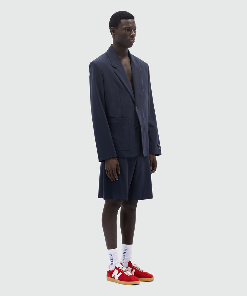 Bermuda in frescolana blu 88 Uomo 