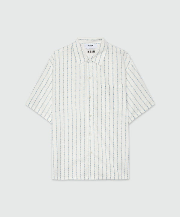 Camicia in popeline a righe "TheMwave"