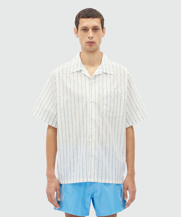 Camicia in popeline a righe "TheMwave"