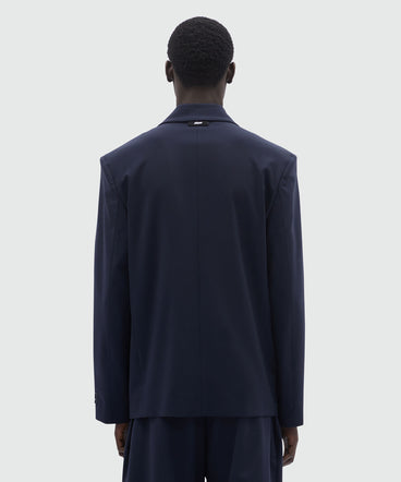 Giacca sartoriale in frescolana blu MSGM Tailoring