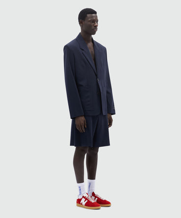 Giacca sartoriale in frescolana blu MSGM Tailoring