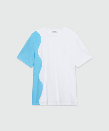 MSGM Waves jersey T-Shirt