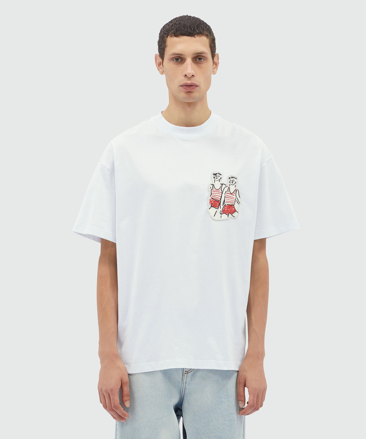 Tシャツ・カットソー MSGM Men T Shirts 2940MM167 20759801 WHITE 3840MM108_257002_01_01_1200x.