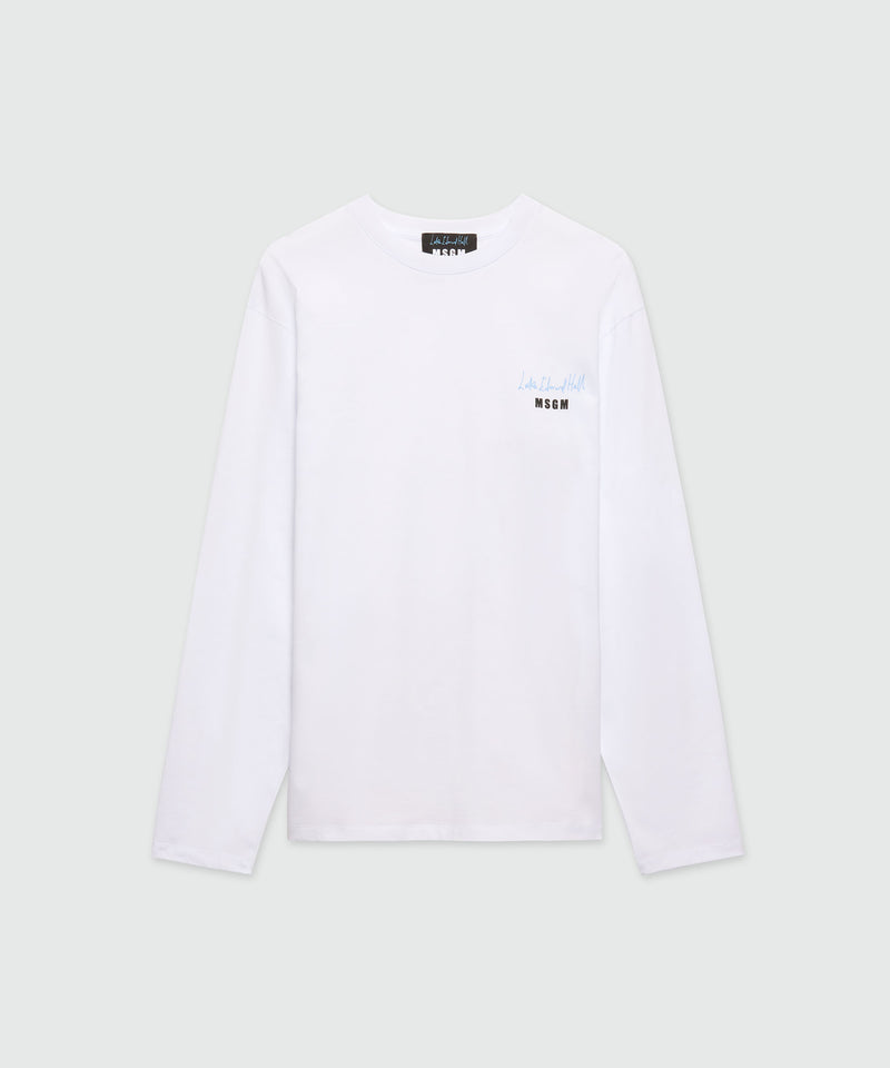 T-shirt with Luke Edward Hall x MSGM graphics WHITE Men 