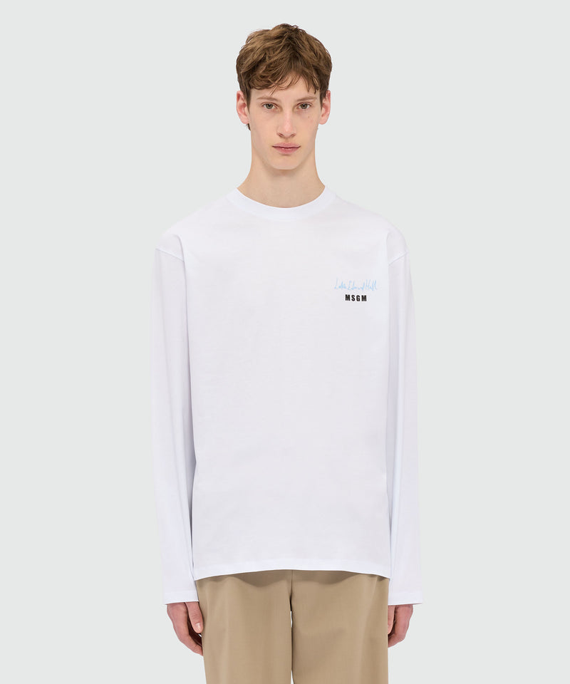 T-shirt with Luke Edward Hall x MSGM graphics WHITE Men 