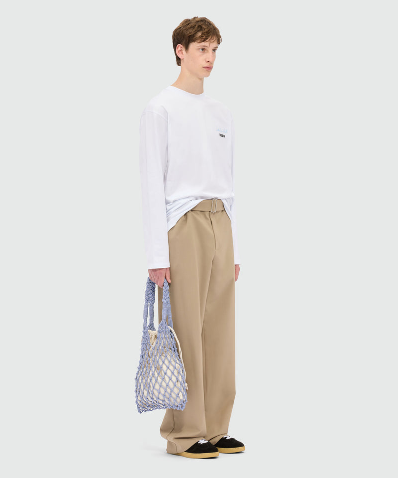 T-shirt with Luke Edward Hall x MSGM graphics WHITE Men 