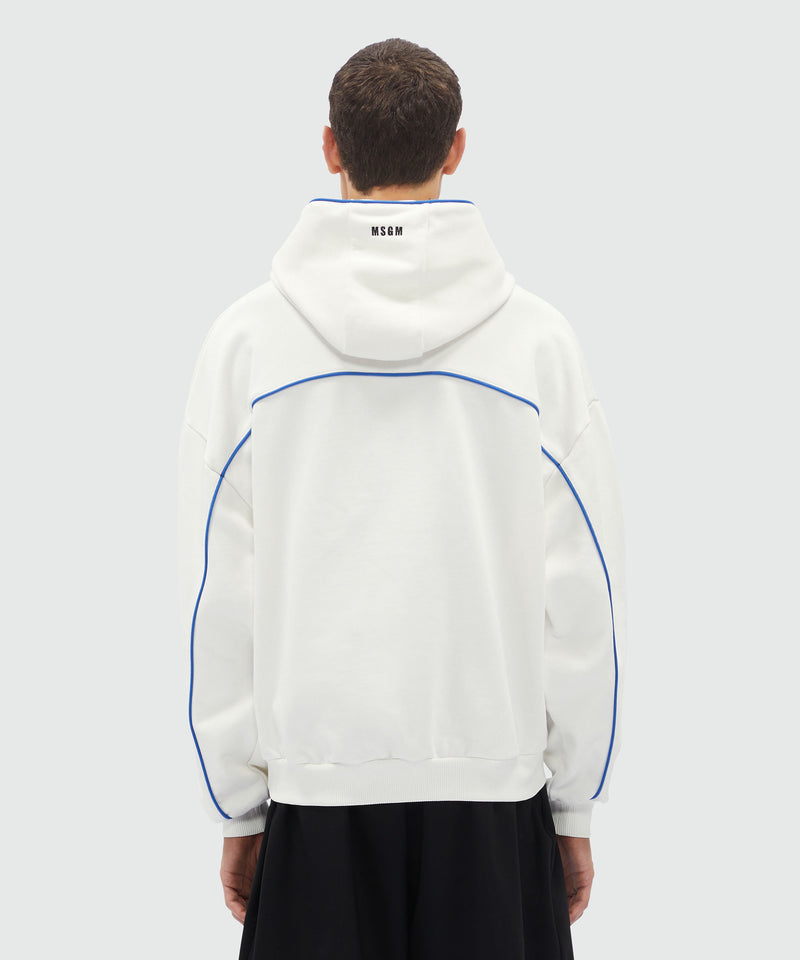 White hoodie with "TheMwave" logo OFF WHITE Men 