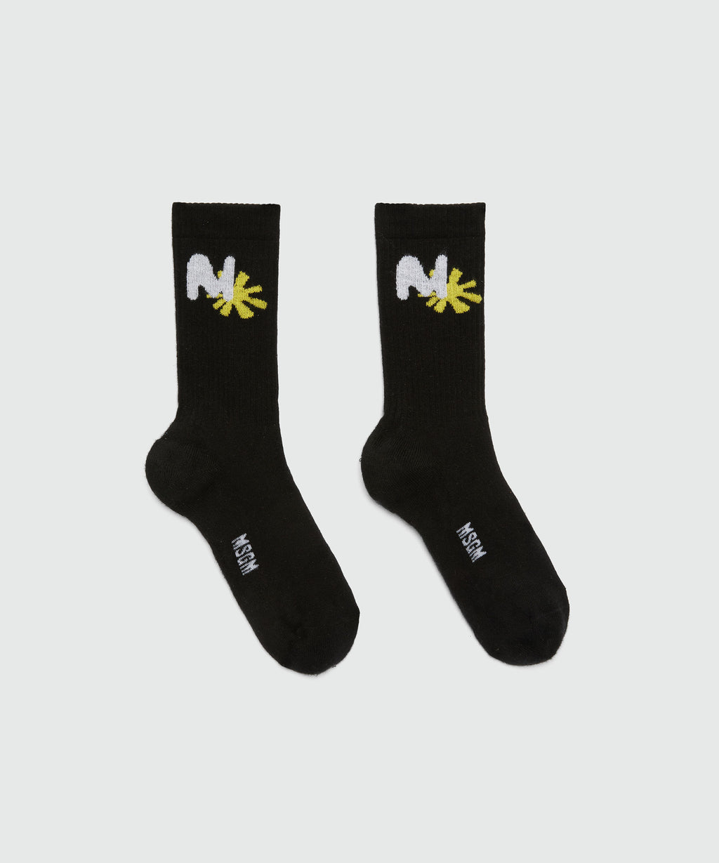 靴下・ソックス MSGM COTTON SOCKS WITH LOGO MSGM Socks With Logo | italist