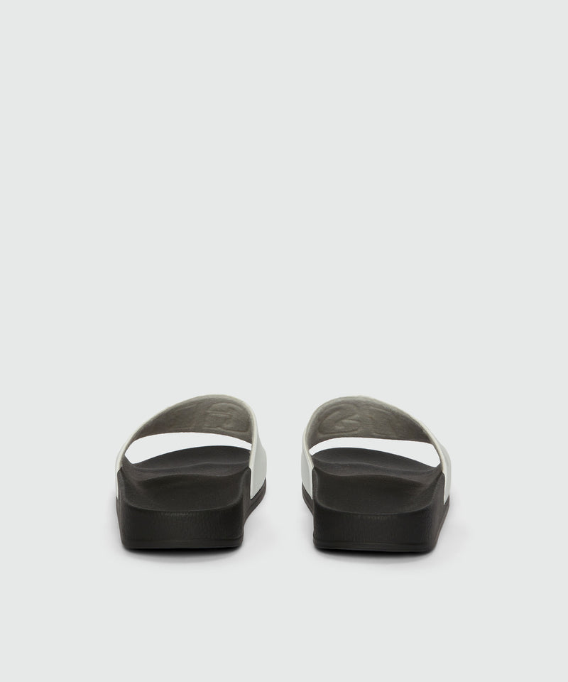 Pool slides nere e bianche con macrologo MSGM BIANCO Uomo 