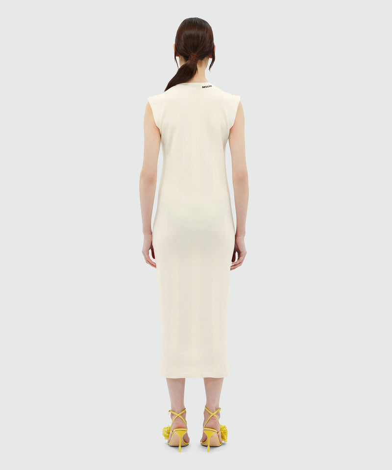 Colorblock knit midi dress OFF WHITE Women 