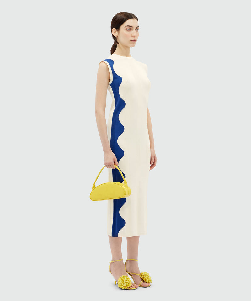 Colorblock knit midi dress OFF WHITE Women 