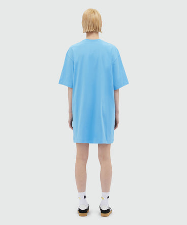 Jersey brushstroke logo T-shirt dress