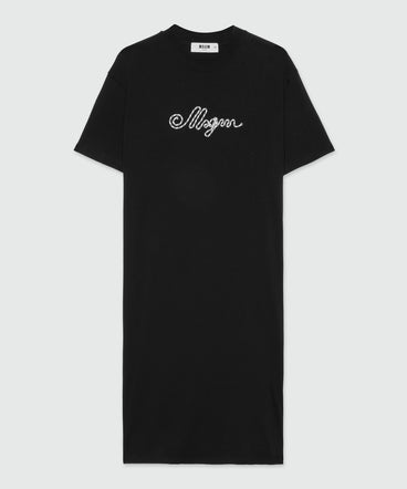 T-shirt dress with MSGM rope logo