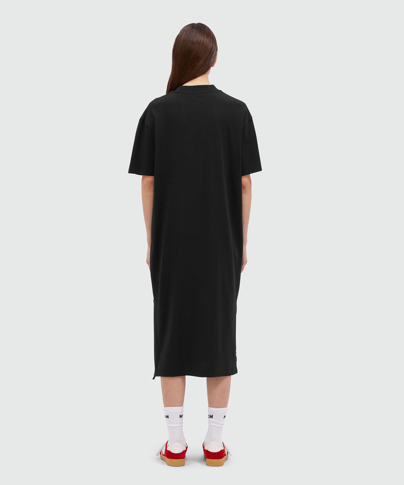 T-shirt dress with MSGM rope logo Black Women 