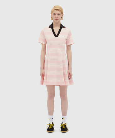 Polo dress in jersey