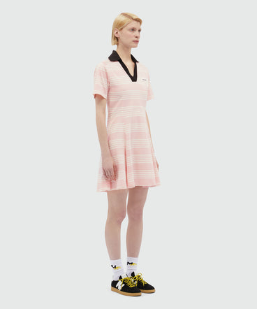 Polo dress in jersey
