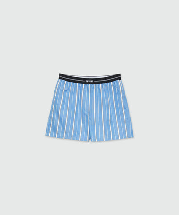 Shorts in popeline con elastico MSGM