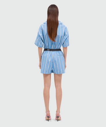 Shorts in popeline con elastico MSGM