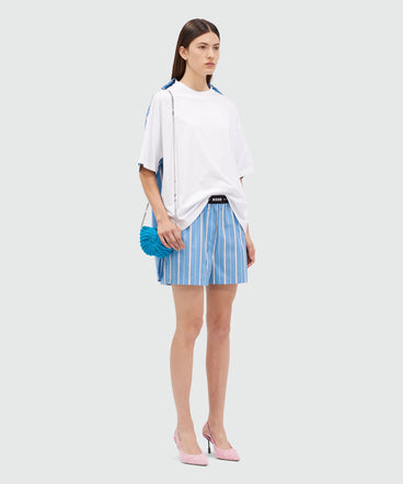 Shorts in popeline con elastico MSGM