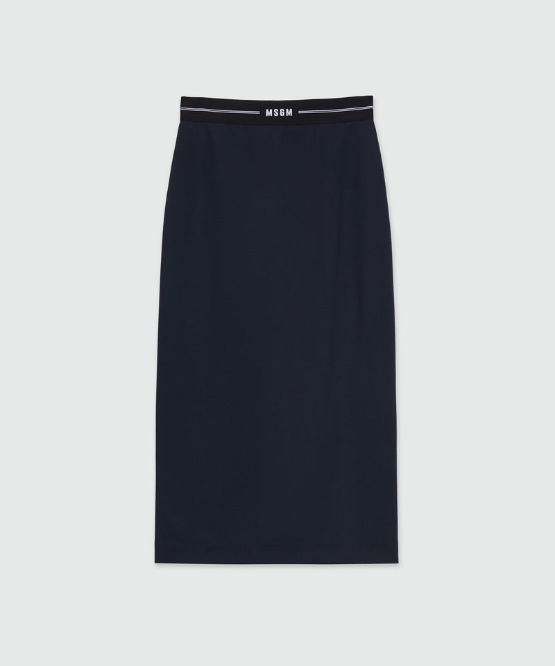 Dark blue cool wool pencil skirt 88 Women 