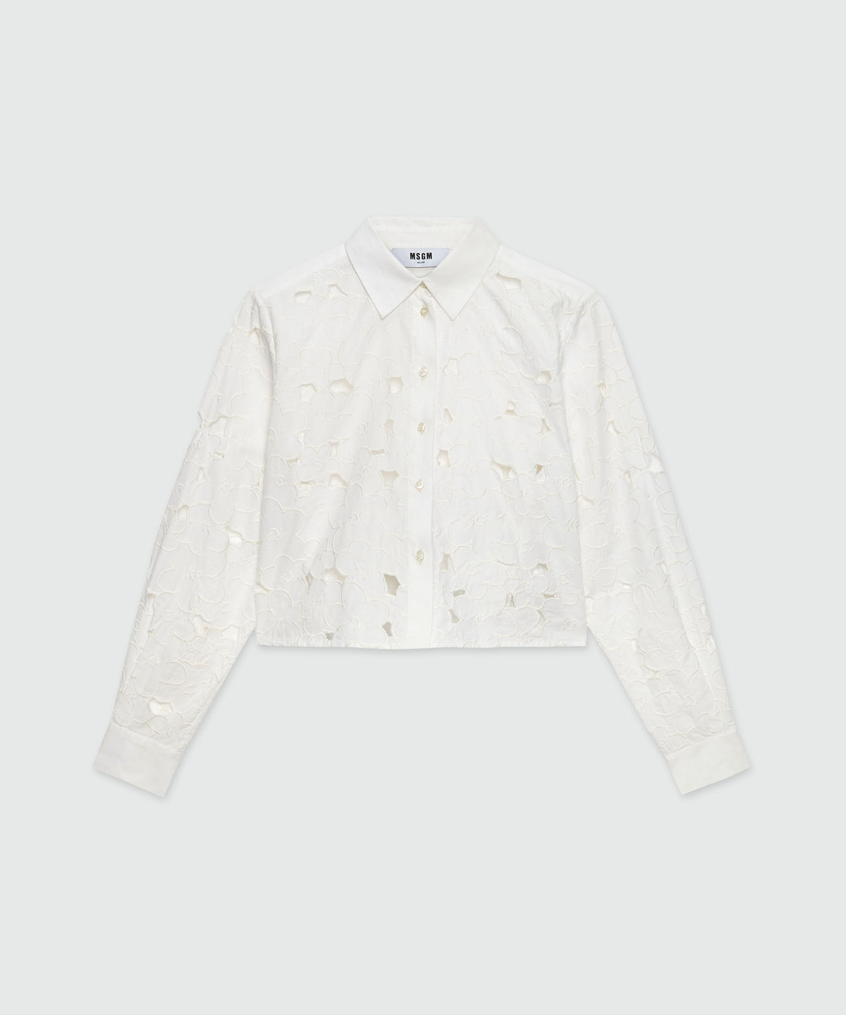 Tシャツ・カットソー MSGM Women Tunic Tops 3741MDE14X 24760001 WHITE T-Shirts and Top for Women | Designer women's T-Shirts