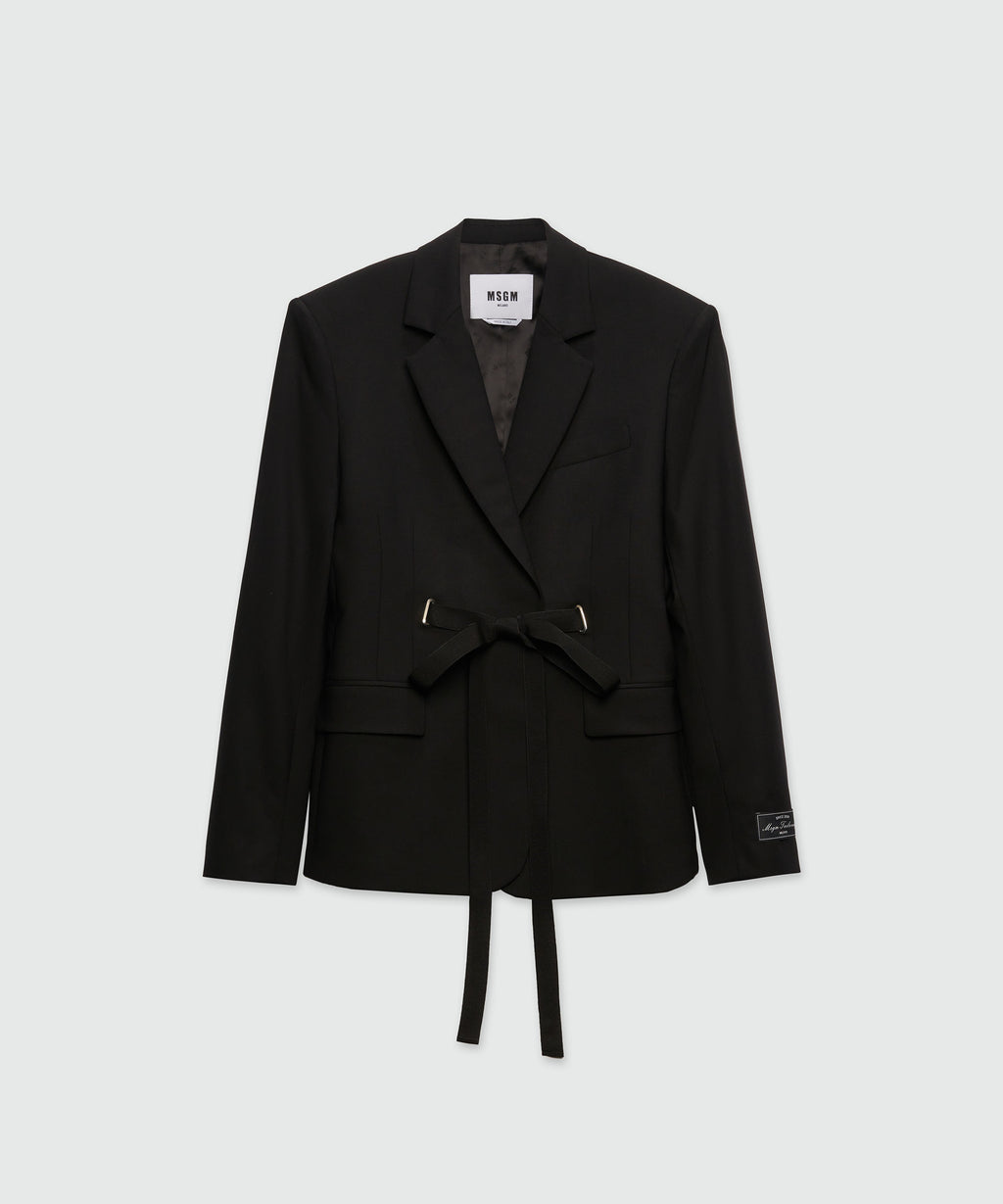 ジャケット MSGM Woman Jacket Black 3841MDG27257127 99 3841MDG20_257127_99_01_1024x.