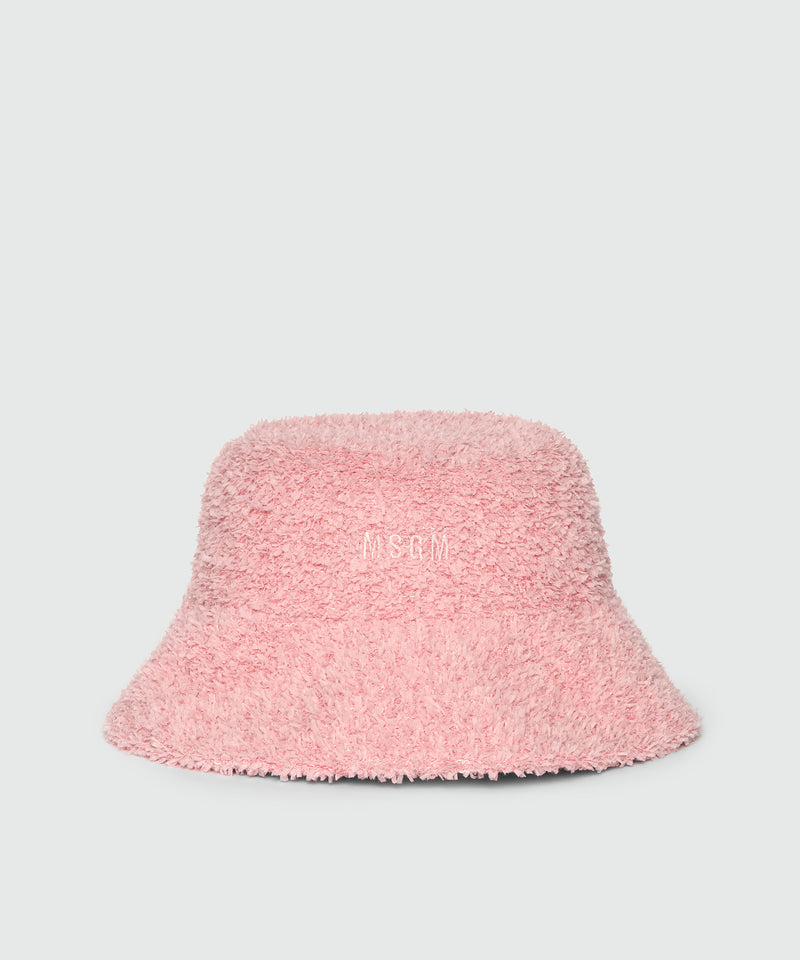 Pink bucket hat in bouclé fabric PINK Women 