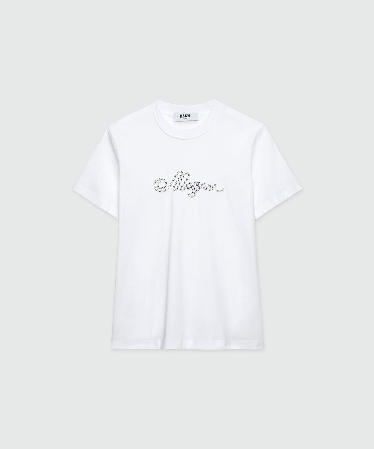 MSGM ラッフルパネル Tシャツ | ブラック | FARFETCH JP