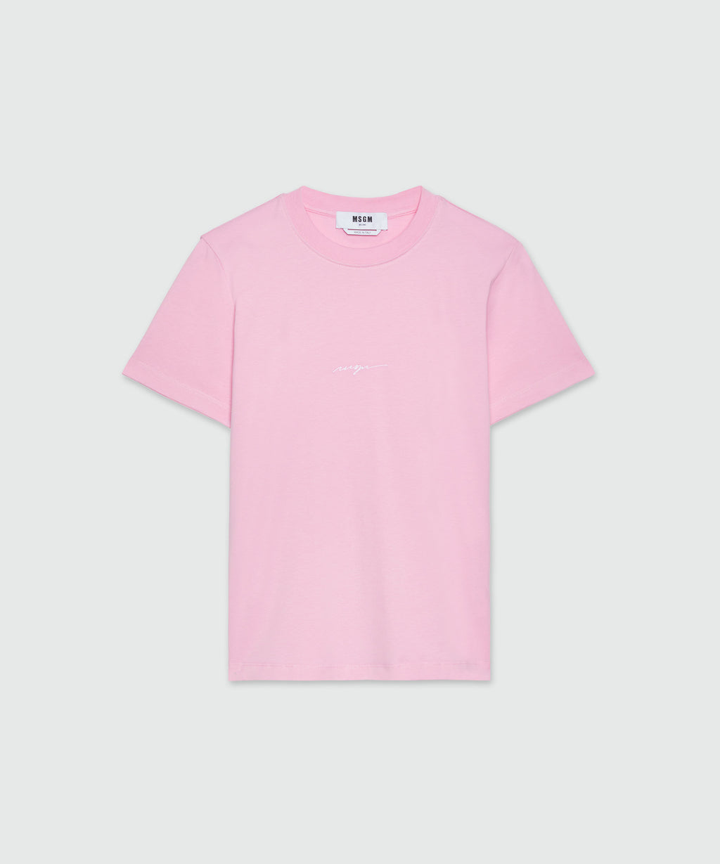 MSGM｜SHORT-SLEEVED ROUND NECK T-SHIRTS (3446MM11 237298 3841MDM130_257097_01_01_4ff935