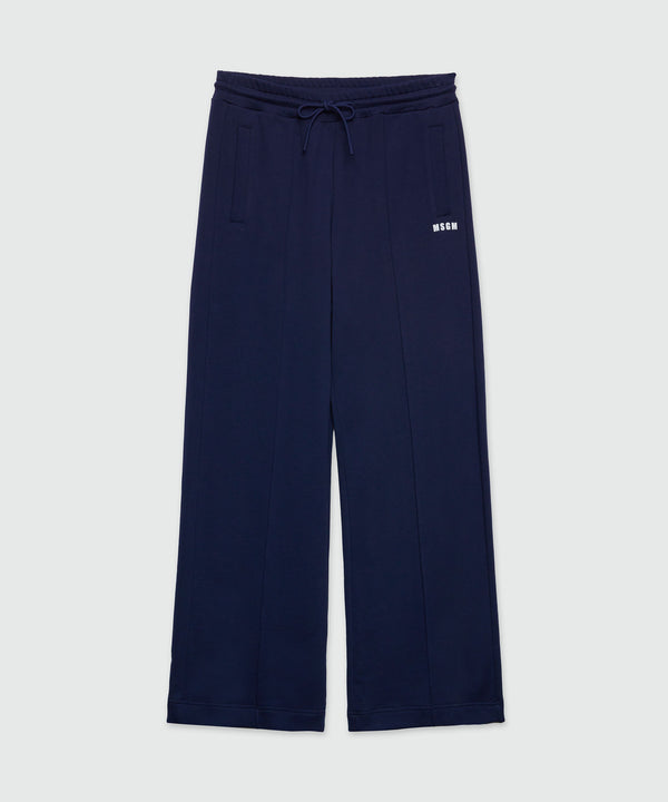 Jersey joggers with micro logo