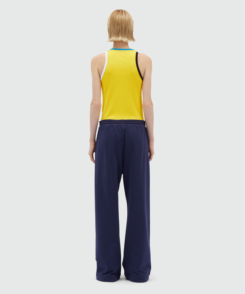 Jersey joggers with micro logo 87 Women 