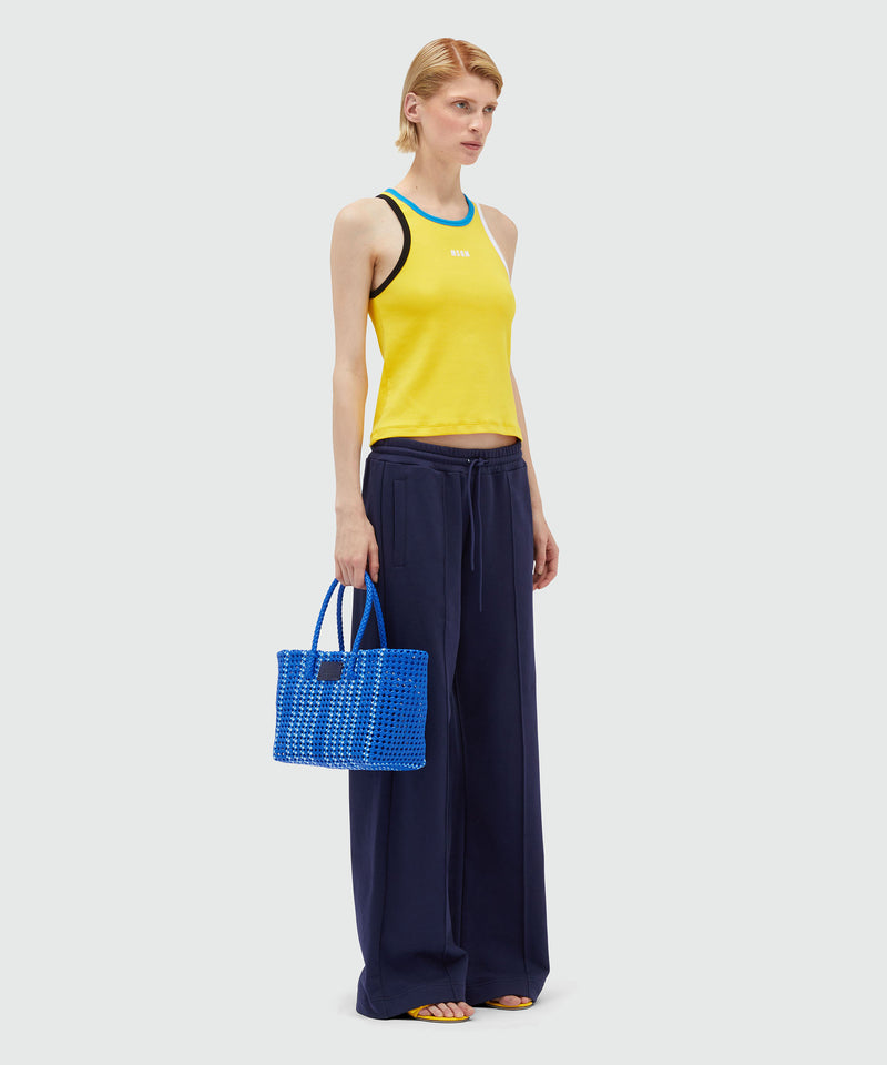 Jersey joggers with micro logo 87 Women 