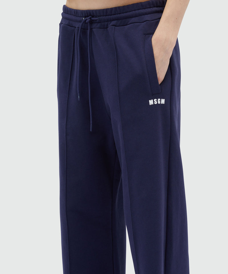Jersey joggers with micro logo 87 Women 