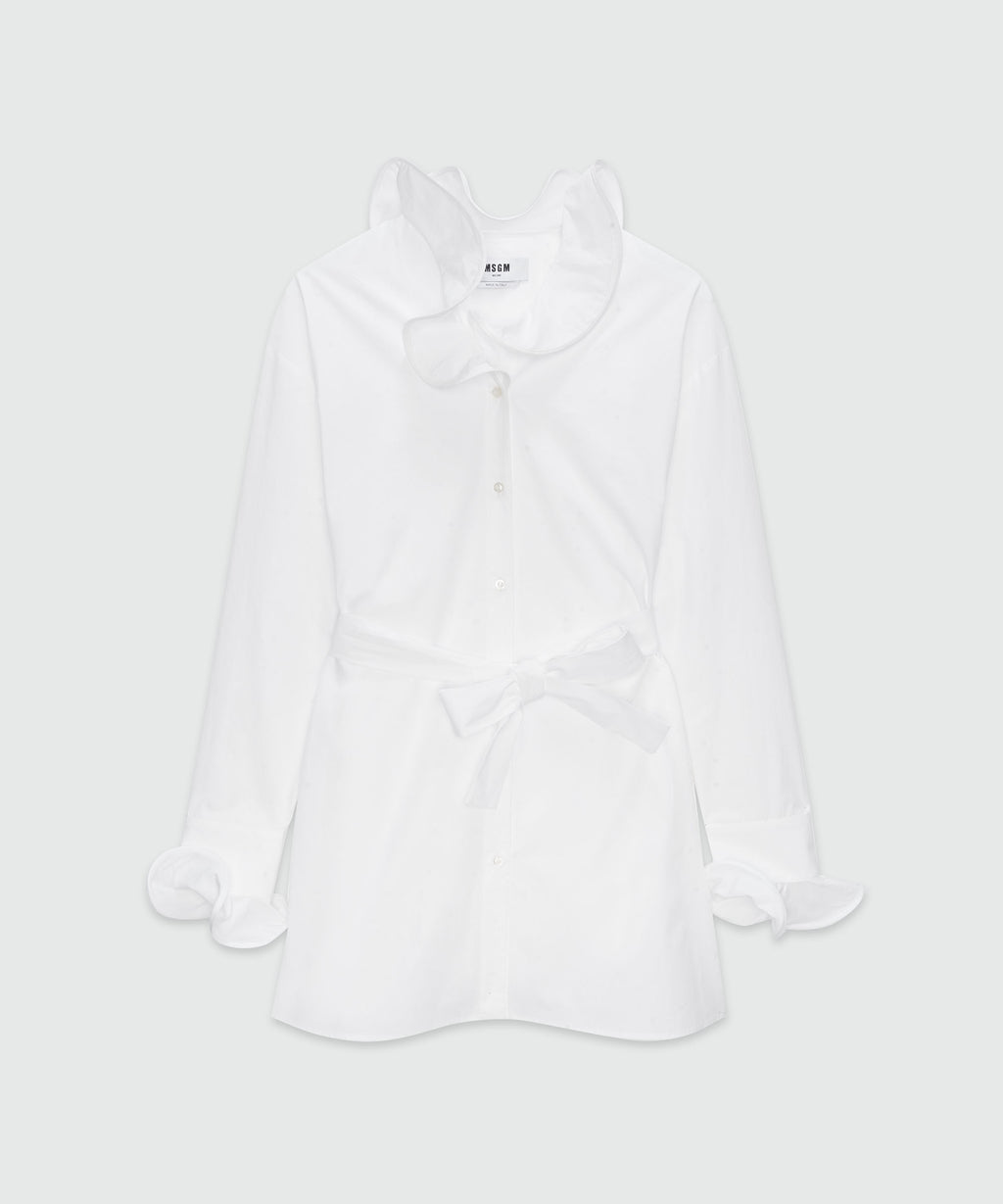 ワンピース MSGM Woman Dress White 3842MDA17257317 01 White cotton dress - MSGM Official