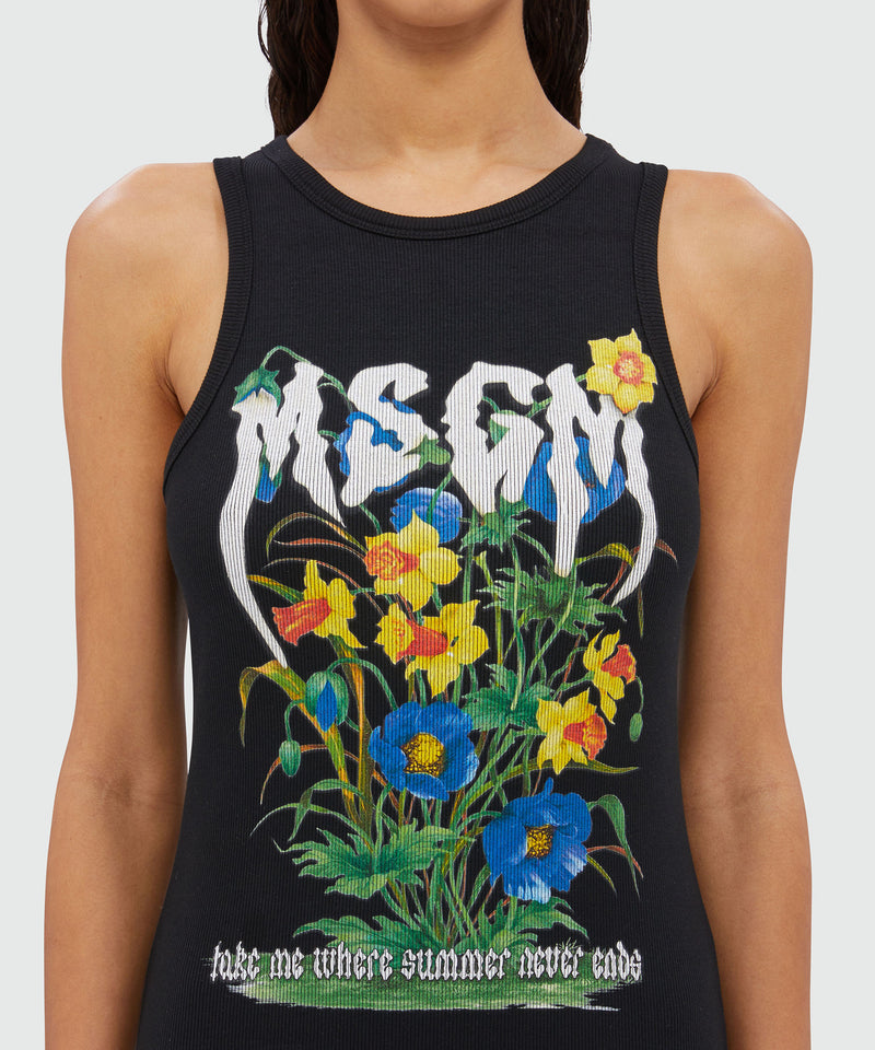 Jersey dress "Take me where summer never ends" MSGM quote Black Women 
