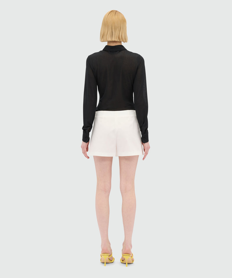 Cotton white shorts WHITE Women 