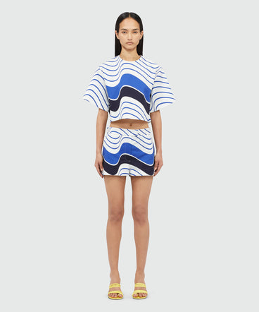 Shorts with "Waves" motif