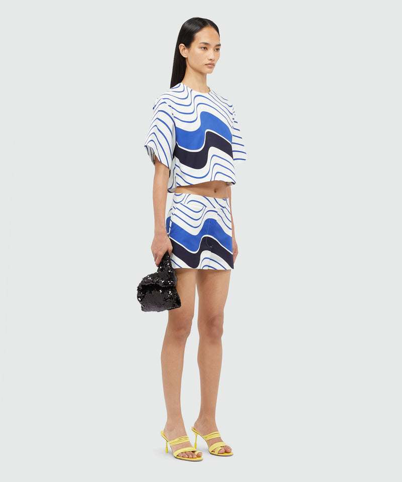 Shorts with "Waves" motif 86 Women 