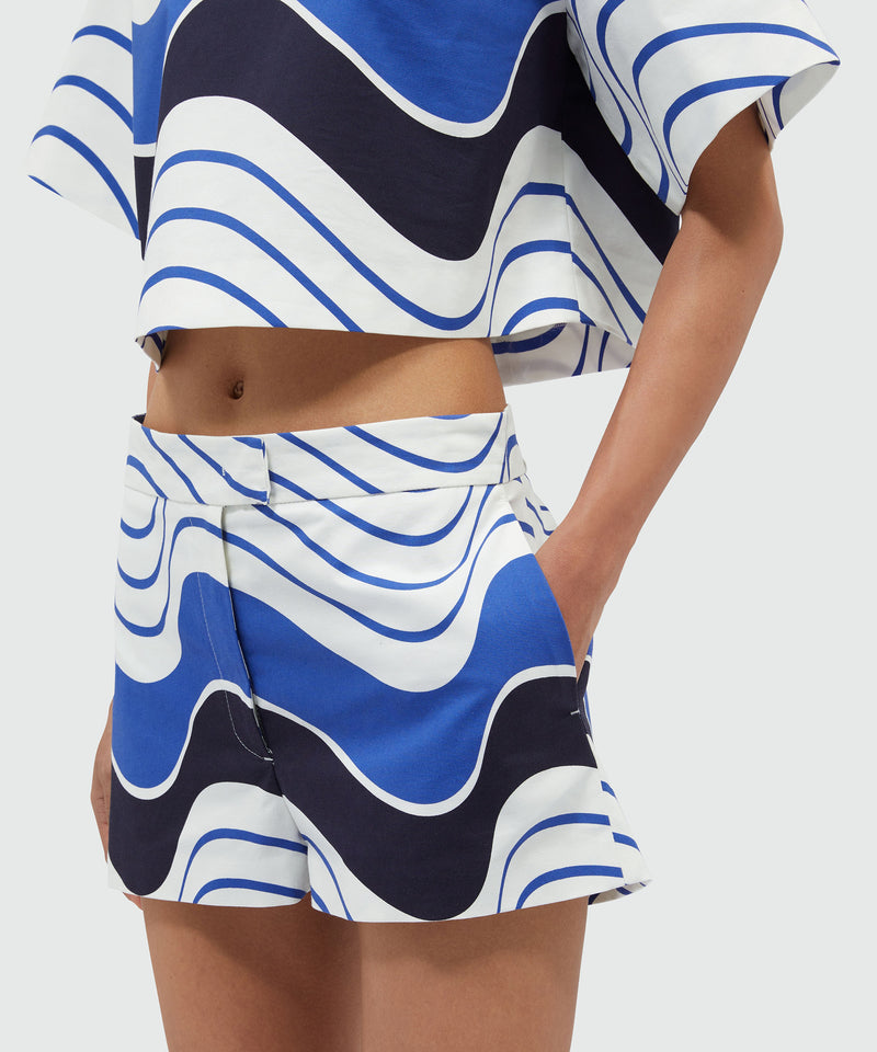 Shorts with "Waves" motif 86 Women 