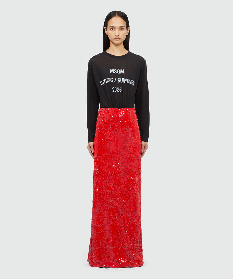 Long skirt RED Women 